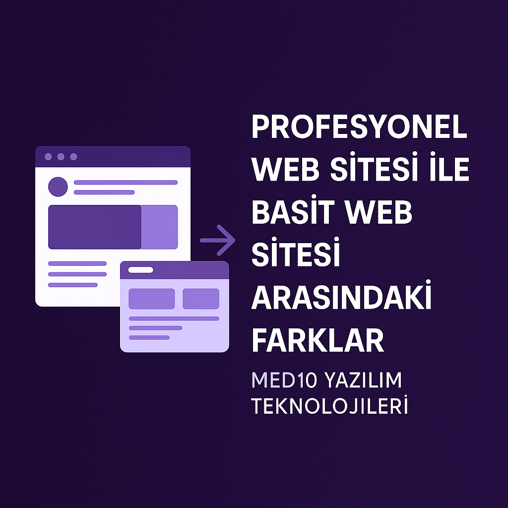 Profesyonel Web Sitesi ile Basit Web Sitesi Arasındaki Farklar
